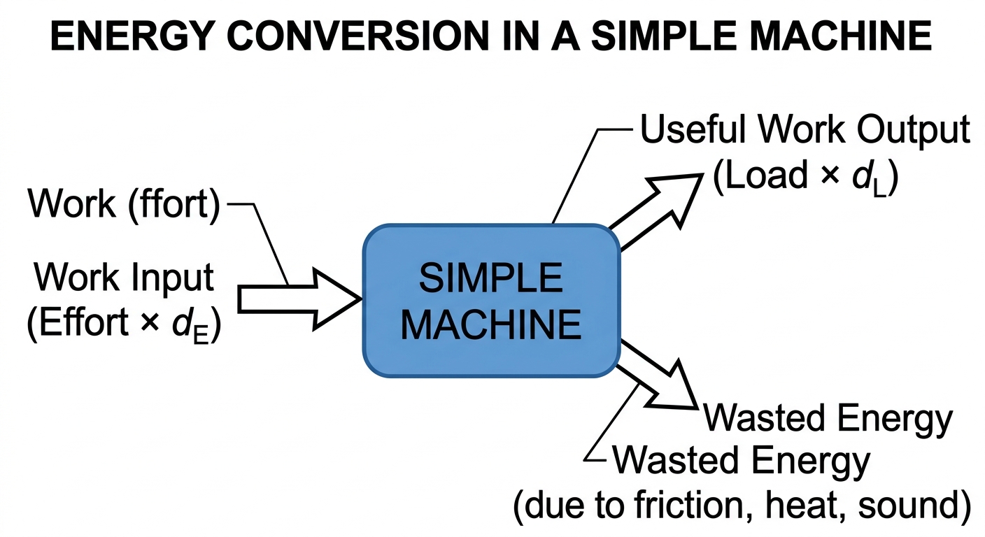 ENERGY CONVERSION IN A SIMPLE MACHINE