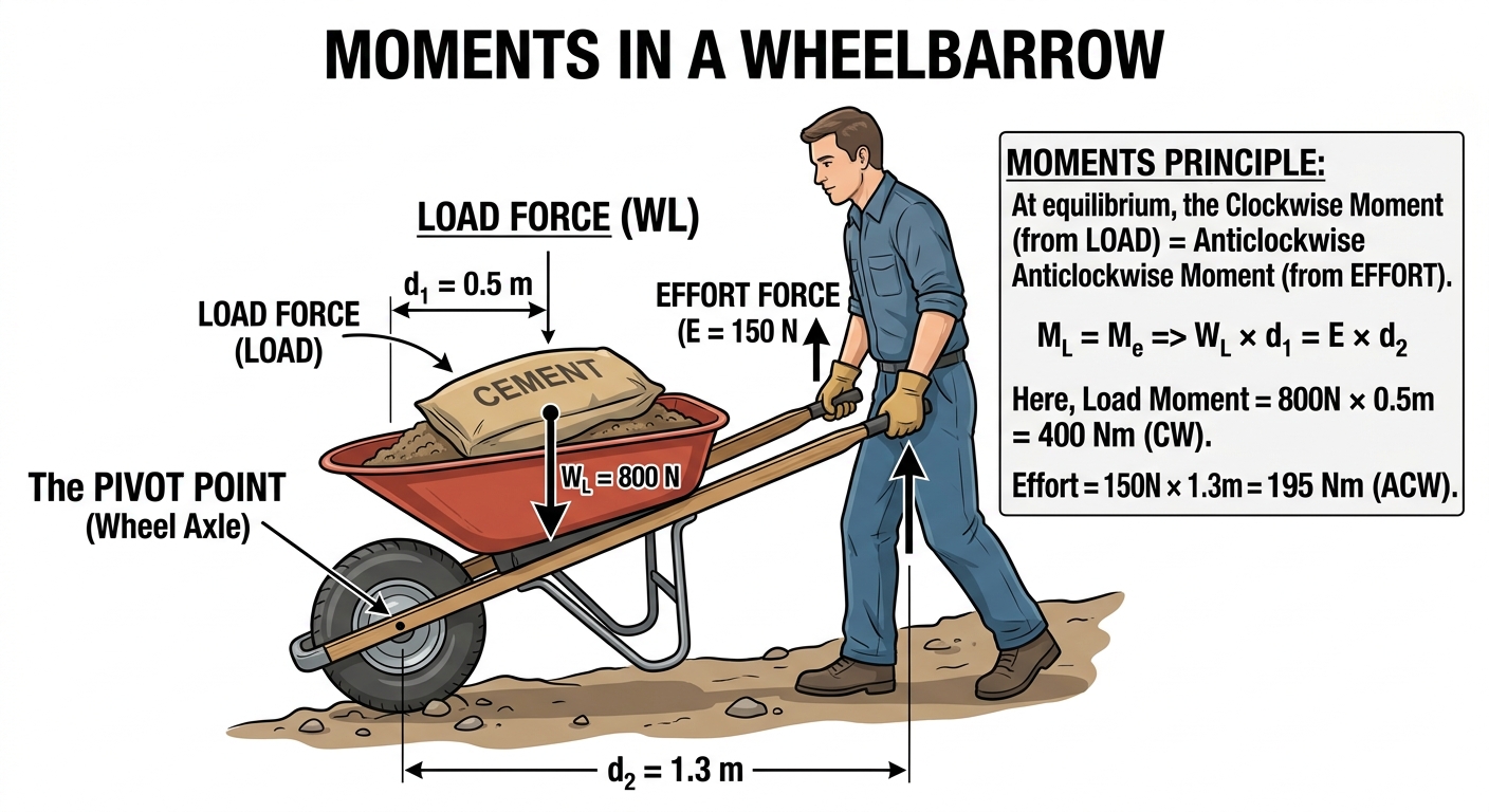 MOMENTS IN A WHEELBARROW